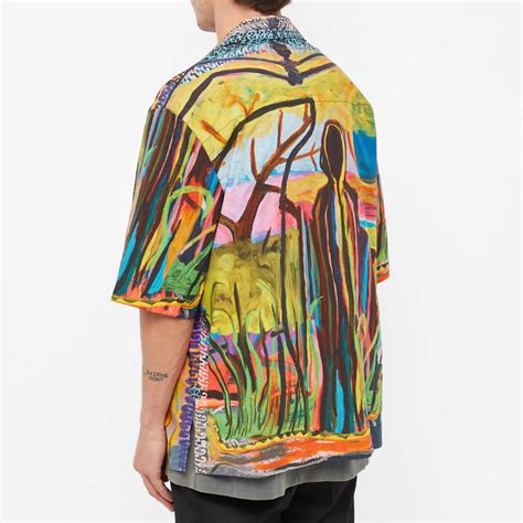 givenchy refracted shirt|givenchy hawaiian shirts.